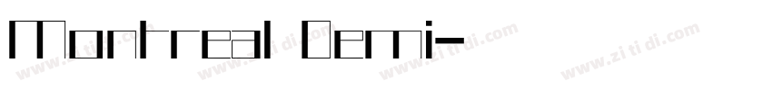 Montreal Demi字体转换